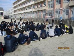 卒業を祝う餅つき大会