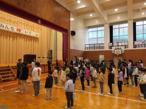 担任発表の様子