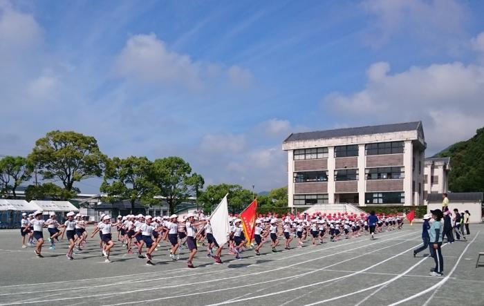 運動会予行練習
