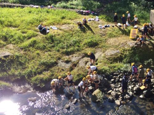流れる水のはたらき