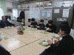 校長先生との給食会